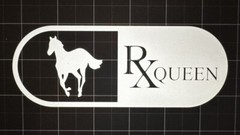 White 6”x2” RX Queen Pill White Pony DEFTONES vinyl decal window sticker