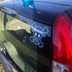 6x 5.5″*5″ One Piece Skull,Straw Hat Crew, Jolly Rodger, cut Vinyl Decal Sticker