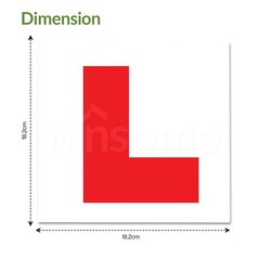 Genuin 2 x L Plate Fully Magnetic Exterior Car Van Bike New Learner Secure Safe
