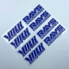 JDM Japan Rays Engineering VOLK Racing TE37 Wheel decals sticker 8pcs Blue