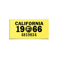 1966 California License Plate YOM Registration Sticker – CA DMV – Free Shipping
