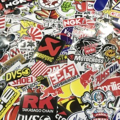 120Pcs Mixed JDM Stickers Motocross Motorcycle Car ATV Racing Bike Helmet Decals