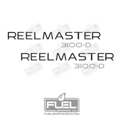 Toro Reelmaster 3100-D 3100D Premium Vinyl Decal 2-Pack – 18.25″ wide x 3″ tall