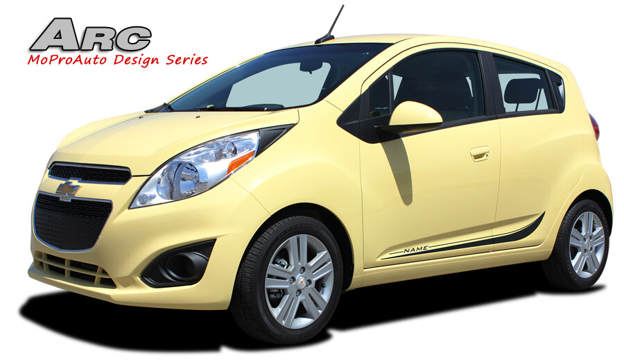 Chevy Spark 2013-2016 ARC Side Lower Door Vinyl Graphics Stripes Pro 3M Decals