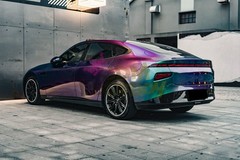 ESSMO PET Galaxy Dust Gloss Spectrum Purple Green Car Vinyl Wrap Decal Sticker