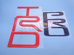 Red Black TAILGATE LETTER INSERTS DOMED Fit 2022 AND UP TOYOTA TUNDRA TRD PRO