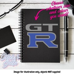 GTR, GT-R, GT R Vinyl Decal – Choose Your Size & Colour!
