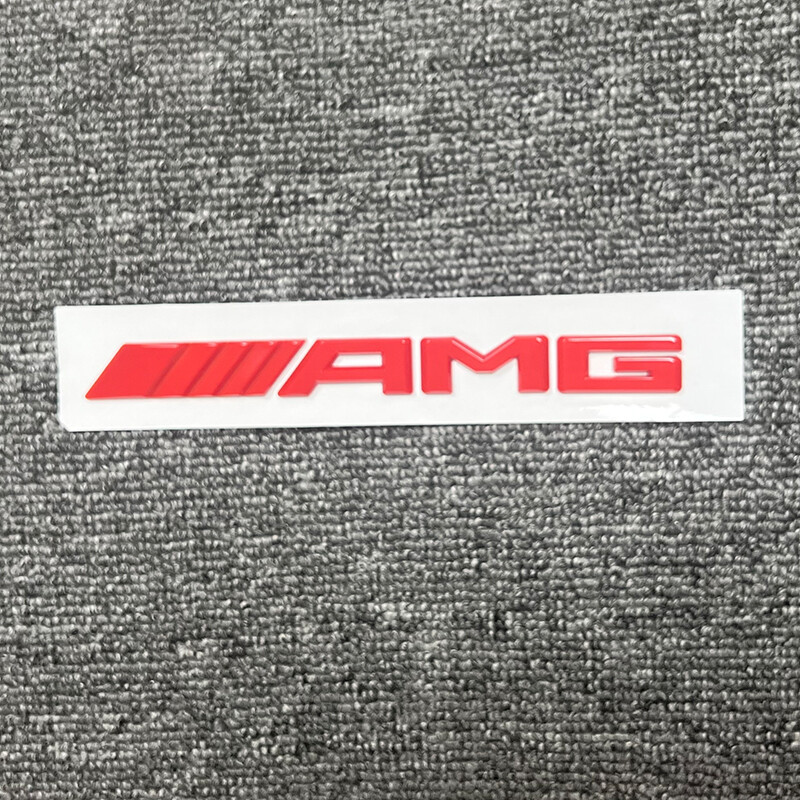Gloss RED AMG 3D Number Letters Rear Trunk Badge Emblem for Mercedes Benz