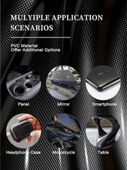 12″ x 60″ Black Carbon Fiber Vinyl Film Car Sticks 3D Bubble Free Air Release
