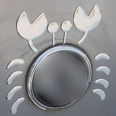 Car Crab Stickers 3D Three-Dimensional Badge Decoration Decal DIY Universal Trim