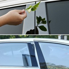 8PCS Glossy Black Pillar Post Door Window Decor Cover For Toyota Camry 2018-2021