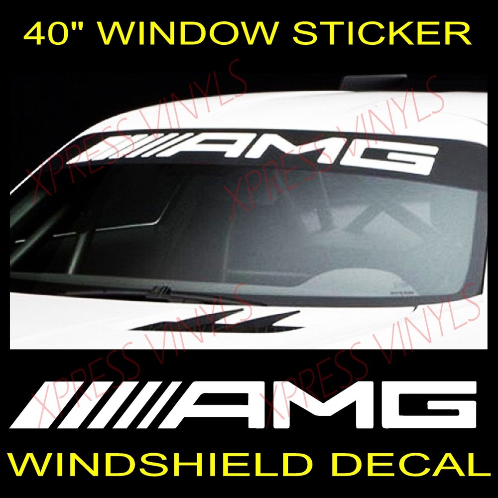 AMG Mercedes Benz Windshield Vinyl Decal Sticker Custom 40″ Vehicle Graphic