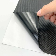 60″x12″ Waterproof Texture Carbon Fiber Look Vinyl Wrap Sheet Roll Film Sticker