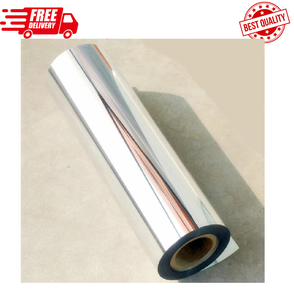 12”X78”Chrome Mirror Silver Vinyl Wrap Sticker Decal Film Sheet,Self-Adhesive