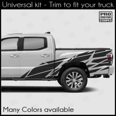 Geometric Side Decals Stripes For Chevrolet Silverado Colorado S10 WT LT EV Etc