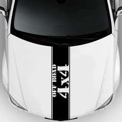 Car Bonnet Hood Offroad Decal Sticker Racing Stripe Graphics Decor Waterproof