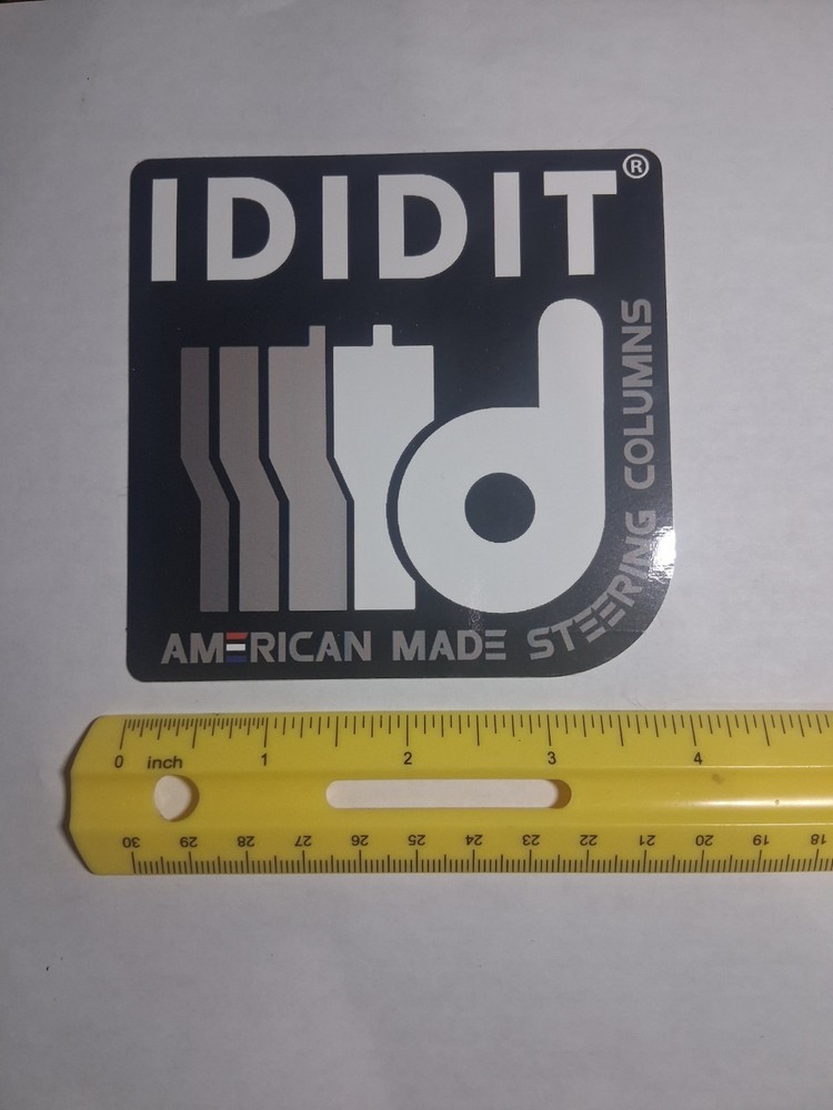 IDIDIT Steering Columns Made in the U.S.A. New Hot Rod Nhra Racing Decal Sticker
