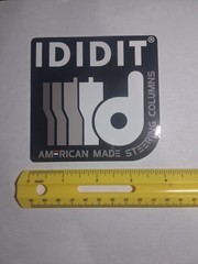 IDIDIT Steering Columns Made in the U.S.A. New Hot Rod Nhra Racing Decal Sticker