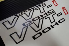 Car Stickers VVT-I DOHC VVTI 11” Vinyl Side Trunk Decals 2PCS set CF716