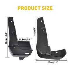 Mud Flaps Splash Guards For 2016-2021 Honda Civic Sedan Front&Rear Wheel J