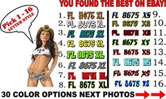 BOAT NUMBER STICKERS NOT A KIT REAL DEAL JET SKI, SEA DOO, HULL, ID, VESSEL