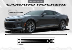 2017 2018 Camaro Lower Rocker Door TREAD Accent Vinyl Graphic Decals 3M Stripes