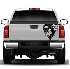 Fit For Dodge Ram 1500 2000-2018 Pickup Tailgate Stickers Decals Skull Graphics