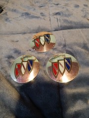Set Of 3 Buick Decals Centercap 2 1/2″ Curved