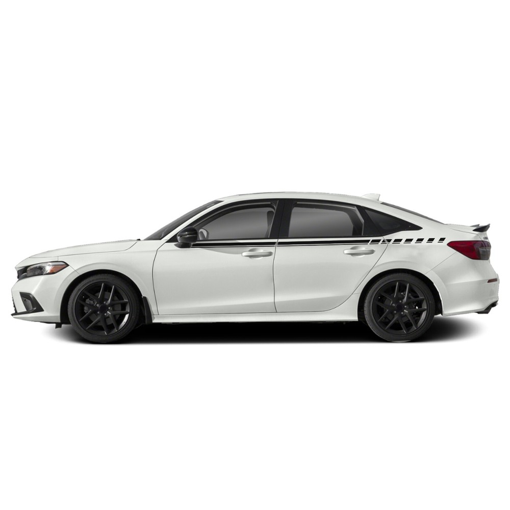 Upper door line stripes graphics stickers decal compatible with Honda Civic