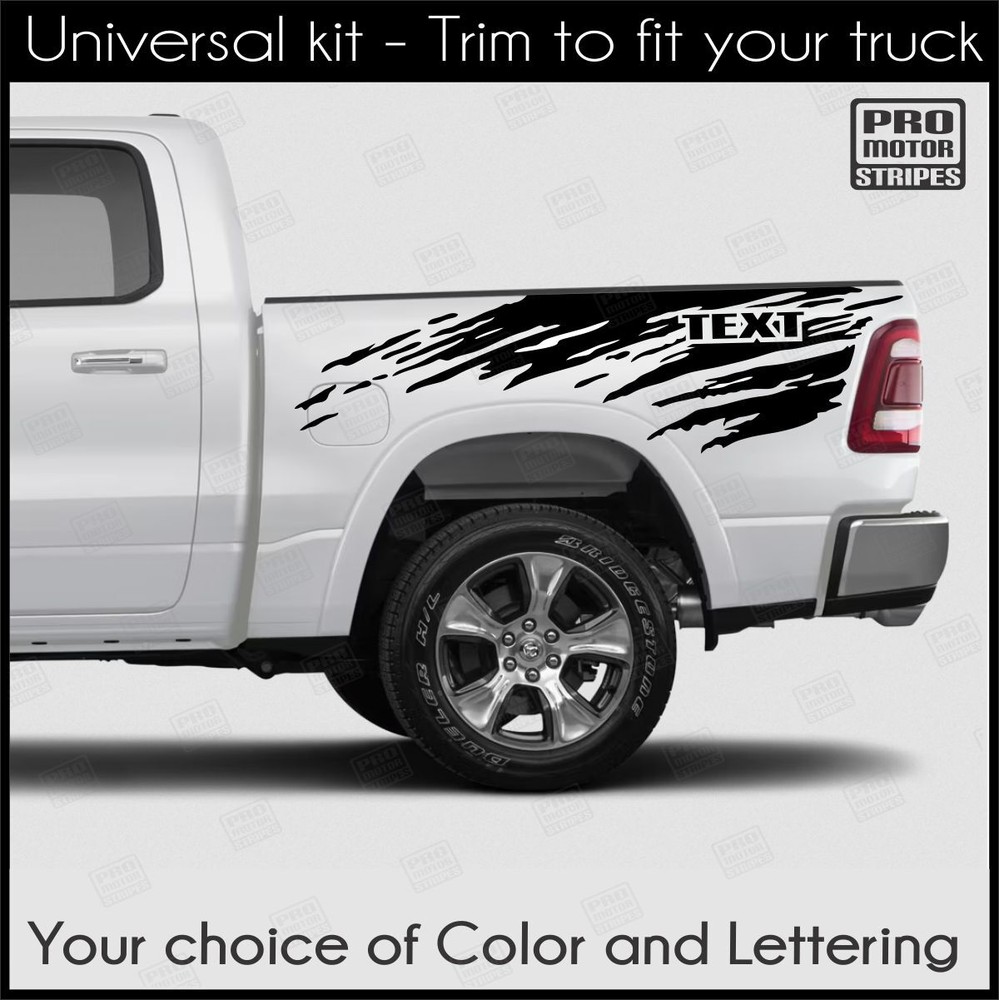 Splash Side Stripes Decals For Ford F-150 F150 XL XLT Lariat Raptor Maverick