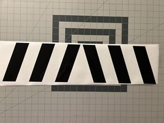 Black Reflective Chevron Car Decal Set 12″ x 6″ ( 1 Left & 1 Right )