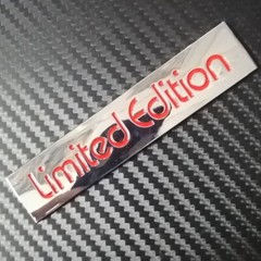 Car Badge Limited Edition 10.5cm Metal Trunk Side Motorcycle Emblem Sticker
