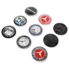 1pc 57mm Car Front Hood Emblem Badge Bonnet For Mercedes Benz W204 W205 W212 W17