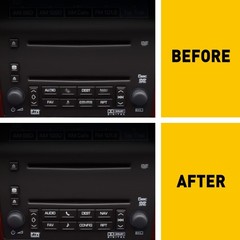 1/2set Replacement Radio Button Stickers For 2007-2014 escalade Switch ReDe H