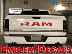 RAM 1500 LARAMIE Tailgate Emblem Decals 2016 2017 2018 USA Designs & Solid Color