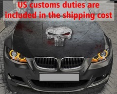 Punisher Car Hood Wrap Vinyl Decal Full Color Graphics Sticker Fit Any Vehicle