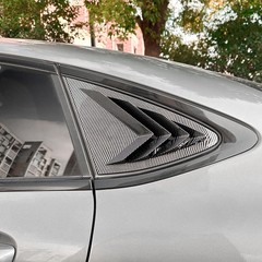 Carbon Style Rear Window Louver Shutter Cover For Benz GLC-Class Coupe 2016-2022