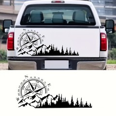 Car Mountain Compass Sticker Vinyl Decal for Pickup Truck & SUV Styling Sticker