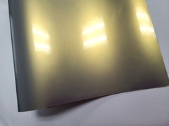 Gloss Champagne Gold Gray Chameleon Flip Vinyl Car Wrap Decal Sticker Film Roll
