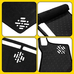 Black Dashboard Cover Pad Mat For Toyota Tacoma 2024-2025 Non-Slip Dash Mat 1-5X