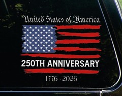 1776-2026 250th Anniversary of The Independence USA 9 inch, Multicolor