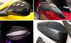 7D Premium Super Gloss Black Carbon Fiber Vinyl Wrap Bubble Free Air Release 6D