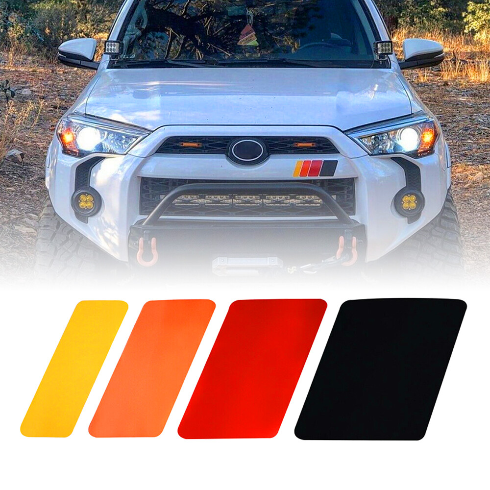 10 cm Classic Retro Style Tri-Color Stripe Decal Sticker For Toyota RAV4 Lexus