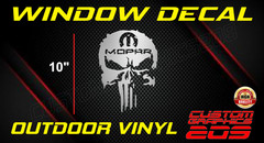 Skull Window TRUCK /CAR Decal ORACAL 651 Premium Outdoor Vinyl Made in USA