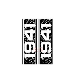 Bedside 1941 Topograpy decal sticker 2 Pack – Fits 2020 + Jeep Gladiator JT GBD