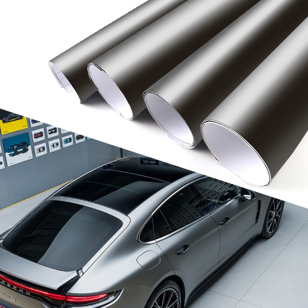 Genuine Silver Gloss Vinyl Wrap Car Auto Sticker Film Decal Bubble Free Sheet