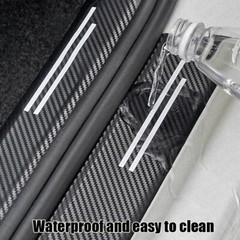 4Pcs For BMW Accessories Car Door Plate Sill Protector Scuff Entry Guard Cover ﻿