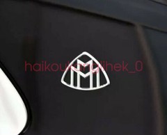 Maybach set Fender Side Rear Trunk Emblems Badge For S Class