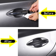 4pcs Matte Black Door Handle Overlay Decal Vinyls Fits 2014-23 Infiniti Q50