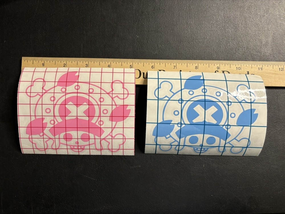 One piece Chopper Jolly Roger Vinyl Decals